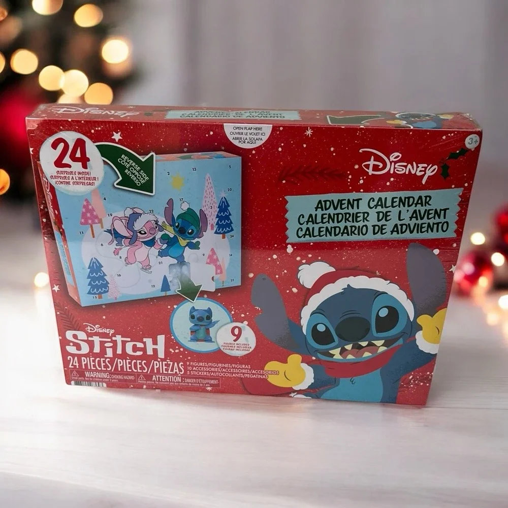 Disney Stitch Christmas Advent Calendar 24 Figures Toy New 2025 Sealed